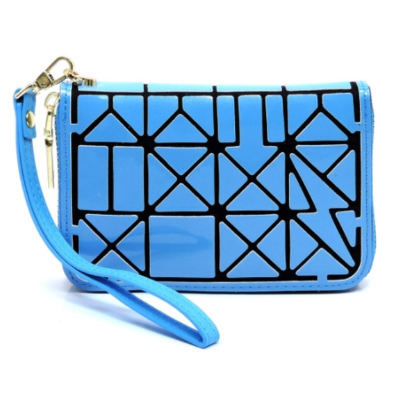Isabelle Handbags - Isabelle Geometric Patchwork Zip Around Wallet